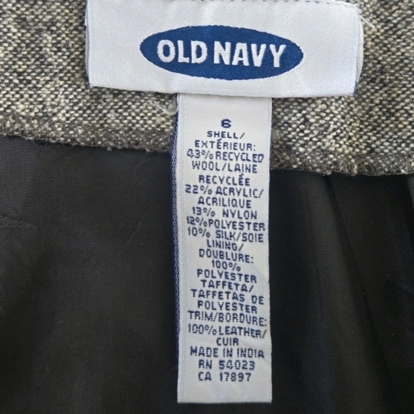 Vintage y2k Old Navy zip up Grey skirt size 6 - Picture 7 of 7